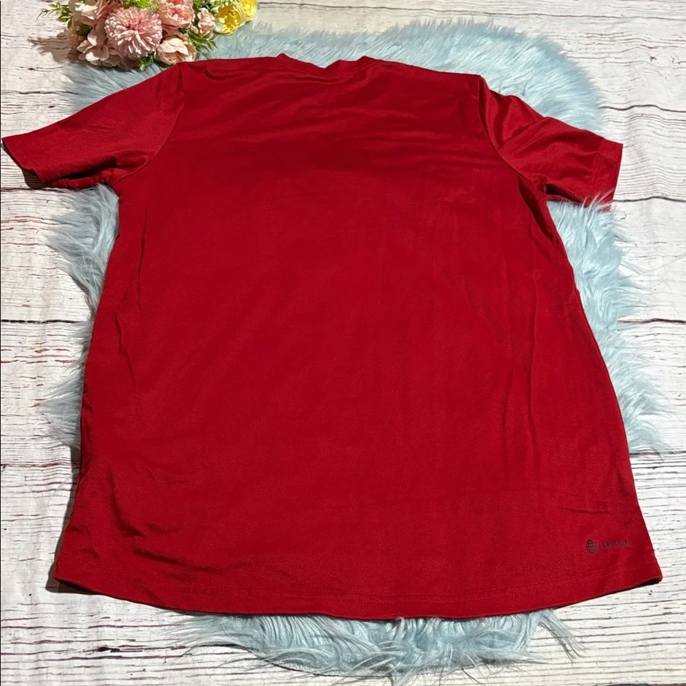 Adidas McDonald's All American Red Short Sleeve Tee Shirt sz M